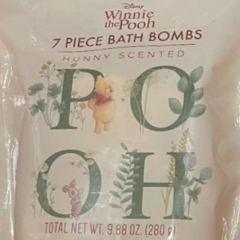 NEW DISNEY WINNIE THE POOH 7 PACK HUNNY SCENTED BATH BOMBS ~THESE SMELL AMAZING!